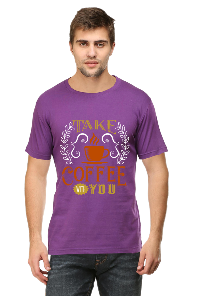 Male Classic Crew T-Shirt - Take Coffee 1