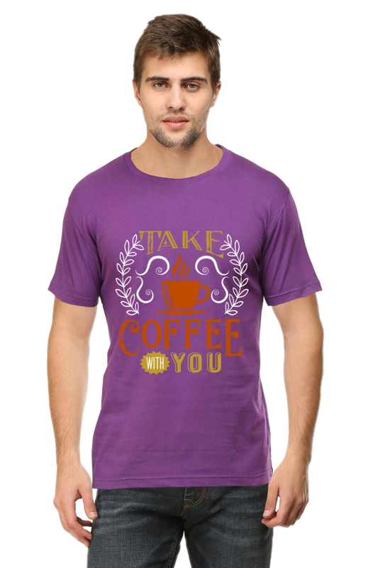Male Classic Crew T-Shirt - Take Coffee 1