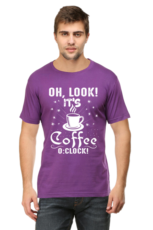 Male Classic Crew T-Shirt - Look Coffee